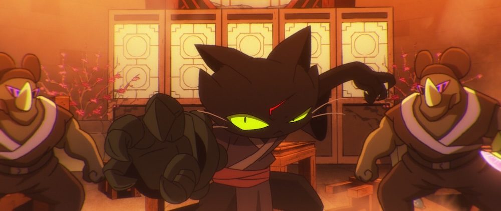 Blacky the metal arm cat — still 1